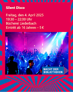 Silent Disco anlässlich der ersten bundesweiten Nacht der Bibliotheken